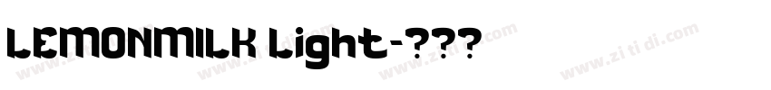 LEMONMILK Light字体转换 LEMONMILK Light字体转换